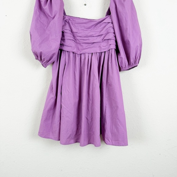 Abercrombie & Fitch Purple Emerson Mini Dress Size Large - Picture 2 of 5